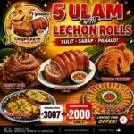 5 ULAM WITH LECHON ROLLS