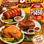 CRISPY PATA, LECHON ROLLS, CHCIKEN COMBO